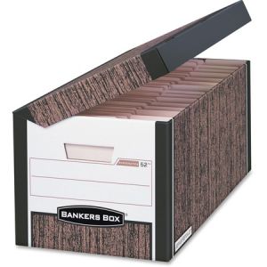 Wholesale Bankers Boxes: Discounts on Fellowes Bankers Box Systematic - Letter/Legal, Woodgrain FEL00052