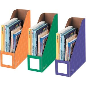 Wholesale Magazine Files: Discounts on Fellowes Fellowes Bankers Box 4" Magazine File Holders - Assorted - 3/Pack FEL3381801