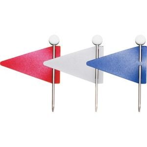 Wholesale Pins, Clips & Clamps: Discounts on Gem Office Products Triangular Map Flags GEMMF375