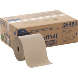 SofPull Hardwound Brown Roll Paper Towels