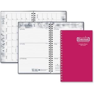 Wholesale Academic Planners: Discounts on House of Doolittle Wirebound Leatherette Weekly Planner HOD274RTG05