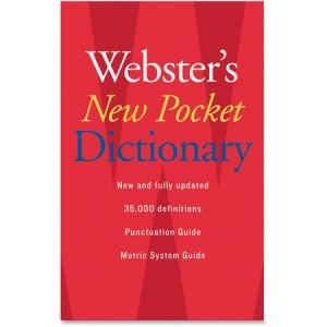 Houghton Mifflin Webster s New Pocket Dictionary Printed Book