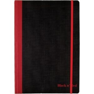 Black n  Red Flexible Casebound Notebook