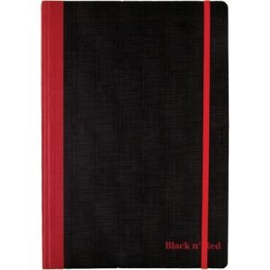 Black n  Red Flexible Casebound Notebook
