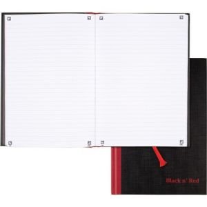 Black n  Red Casebound Business Notebook