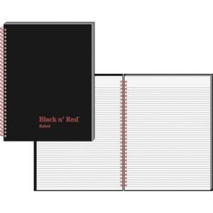 Black n  Red Hardcover Business Notebook