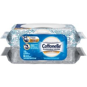 Cottonelle Flushable Wet Wipes - 2-Packs
