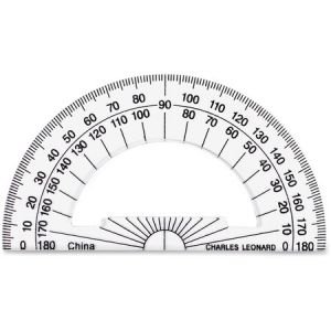 Wholesale Geometrical Products: Discounts on CLI Plastic Protractor LEO77104