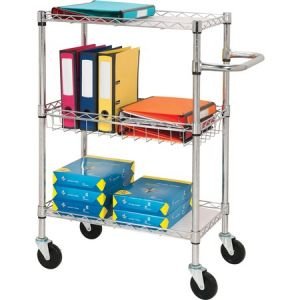 Wholesale Carts & Trolleys: Discounts on Lorell 3-Tier Rolling Carts LLR84859