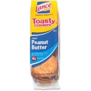 Wholesale Snacks & Cookies: Discounts on Lance Toasty Peanut Butter Cracker Sandwiches Packs LNESN40654