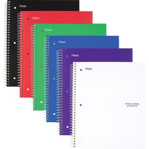 Wholesale Notebooks: Discounts on Mead Five Star Wirebound Wide Rule 1-Subject Notebook MEA05200