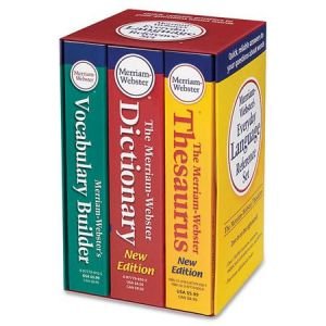 Merriam-Webster Language Reference Set Dictionary Printed Book
