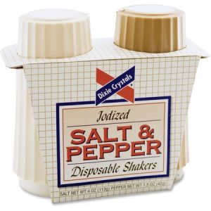 Diamond Crystal Salt & Pepper Shakers Set
