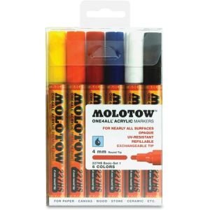 MOLOTOW One4All 4mm Acrylic Markers Basic Set