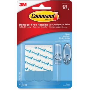 Command Clear Medium Refill Strips