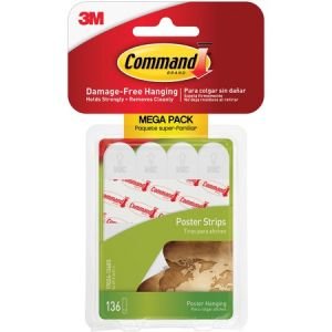 Command Removable Adhesive Poster Strips