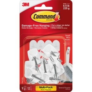 Wholesale Hooks & Hangers: Discounts on Command Small Wire Hooks Value Pack MMM170679ES