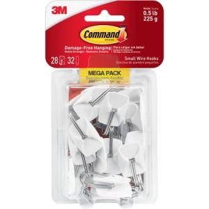 Wholesale Hooks & Hangers: Discounts on Command Small Wire Hooks Mega Pack MMM17067MPES