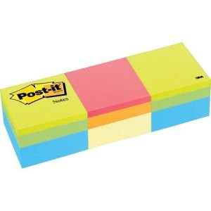Post-it Notes Cube, 2 " x 2 ", Green Wave and Canary Wave