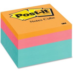 Post-it Notes Cube, 3 " x 3 ", Aqua Wave