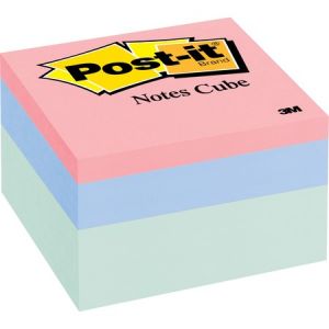 Post-it Notes Cube, 3 " x 3 ", Seafoam Wave