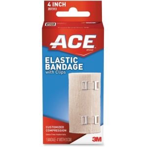 Ace Elastic Bandage with Clips, 4"