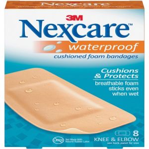 Nexcare Active Waterproof Bandages, Knee and Elbow, 8 ct.