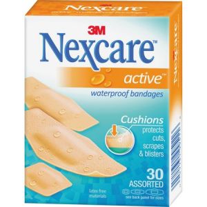 Nexcare Active Waterproof Bandages, 30 ct. Assorted