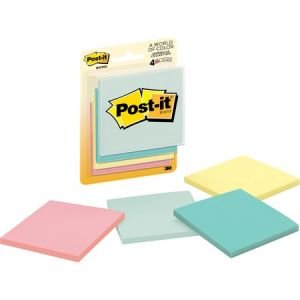 Post-it Notes, 3 in x 3 in, Marseille Color Collection