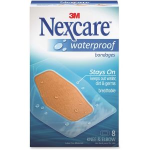 Nexcare Waterproof Bandages, Knee and Elbow, 8 ct.