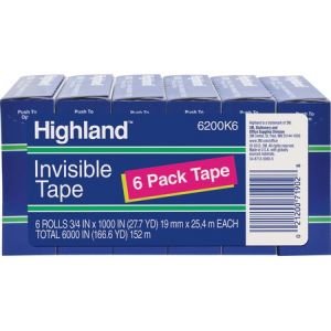 Wholesale Invisible Tape: Discounts on Highland Matte-finish Invisible Tape MMM6200341000