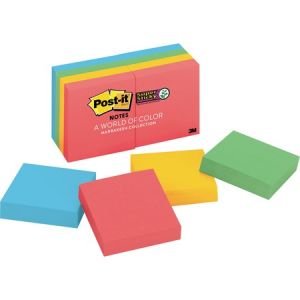 Post-it Super Sticky Notes, 2" X 2" Marrakesh Collection