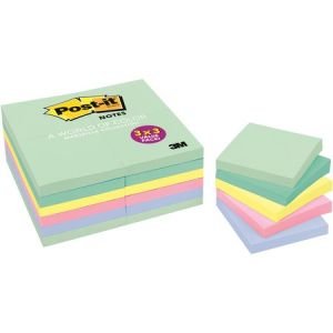 Post-it Notes Value Pack, 1 3/8" x 1 7/8" Marseille Collection