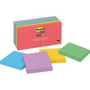 Post-it Super Sticky Notes, 3" x 3" Marrakesh Collection