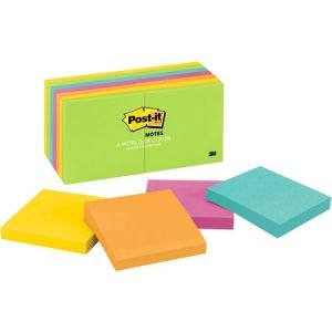 Post-it Notes, 3" x 3" Jaipur Collection