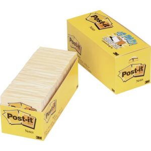 Post-it Notes, 3" x 3" Canary Yellow Cabinet Pack