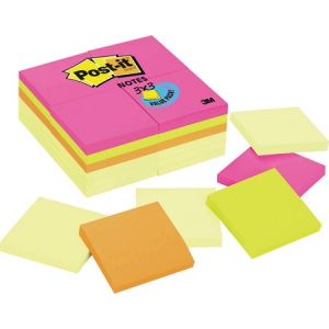 Post-it Notes Value Pack 3" x 3" Assorted Canary Yellow And Cape Town Collection