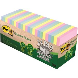 Post-it Greener Notes Cabinet Pack, 3 in x 3 in, Helsinki Color Collection