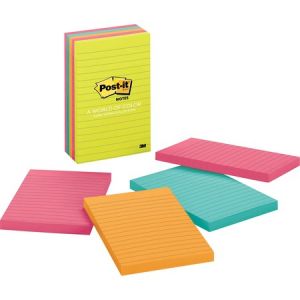 Post-it Notes 4"x6" Pads in Capetown Colors