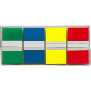 Post-it Flags, 1" Wide, Assorted Primary Colors, On-the-Go Dispenser
