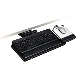 3M Easy Adjust Keyboard Tray, Adjustable Platform, Gel Wrist Rests, Precise Mouse Pad