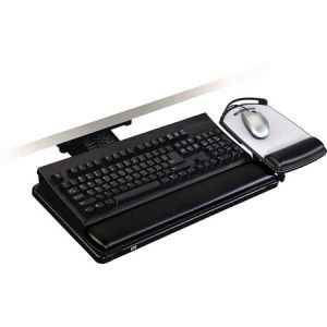 3M Adjust Keyboard Tray with Adjustable Keyboard and Mouse Platform