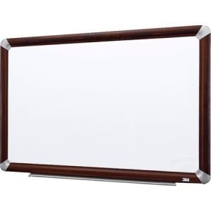 Wholesale Dry-erase Boards: Discounts on 3M Mahogany Frame Melamine Dry-erase Boards MMMM4836FMY