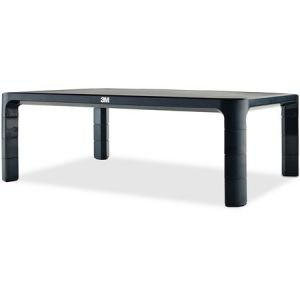 3M Adjustable Monitor Stand for Monitors and Laptops, Height Adjusts from 1.7 in to 5.5 in, Black, MS85B