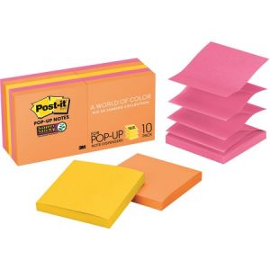 Post-it Super Sticky Notes, 4 in x 6 in, Rio de Janeiro Color Collection,  Lined 