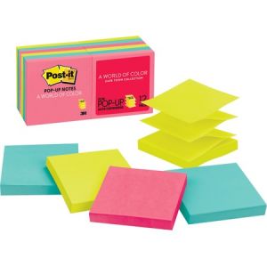 Post-it Pop-up Notes, 3"x 3", Cape Town Collection