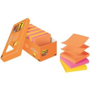 Post-it Super Sticky Pop-up Notes, 3" x 3", Rio de Janeiro Collection