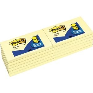 Post-it Pop-up Notes, 3 in x 5 in, Canary Yellow