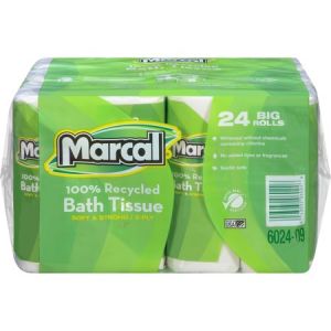 Wholesale Marcal Bathroom Tissue: Discounts on Marcal 100% Recycled, Soft & Strong Bathroom Tissue MRC6024