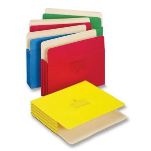 Wholesale Colored File Pockets: Discounts on Globe-Weis Colored File Pocket PFX51524E5ASST